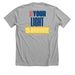 Colombia 2026, a Athletic Heather Premium Unisex Tee (back-view)