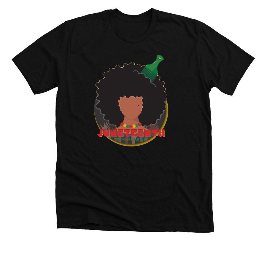 2026 Kenosha Juneteenth Shirt Fundraiser, a Solid Black Blend Premium Unisex Tee