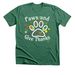 Paws and give thanks&nbsp;, a Heather Grass Green Premium Unisex Tee