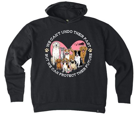 We can?t undo their past, a Black Reclaimist Pullover Hoodie