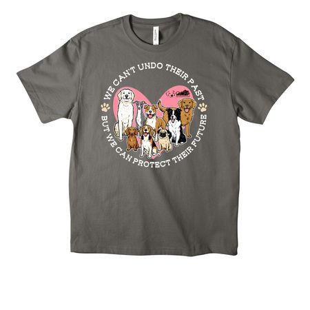 We can?t undo their past, a Asphalt Unisex Heavyweight Tee