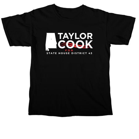 Taylor Cook for State House 43 Tee, a Black Comfort Colors Unisex Tee