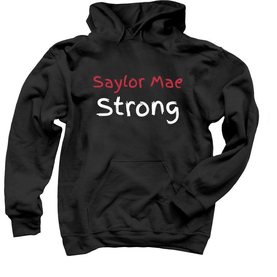 Saylor Mae Strong&nbsp;, a Black Pullover Hoodie