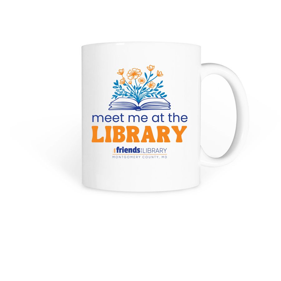 Meet Me at the Library Mug, a White Coffee Mug