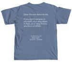 PDO - Awareness 2026, a Blue Jean Comfort Colors Unisex Tee (back-view)