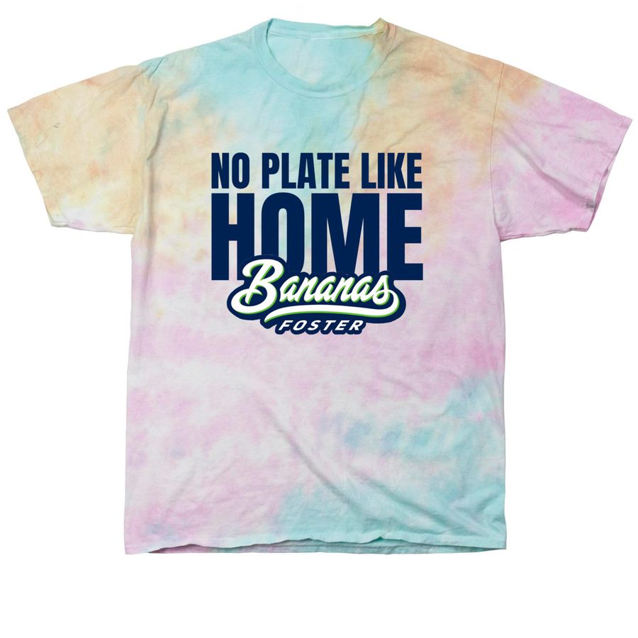 No Plate Like Home - Tie Dye Tee, a Snow Cone Classic Tie Dye Tee