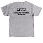 Rescue and Transport Volunteer Shirt, a Sport Grey Classic Unisex Tee (back-view)