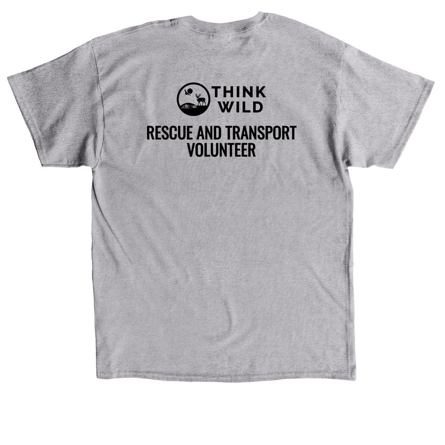 Rescue and Transport Volunteer Shirt, a Sport Grey Classic Unisex Tee (back-view)