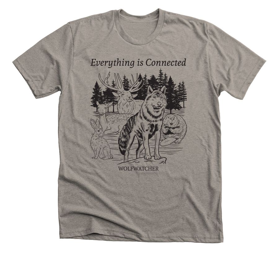 Wolf Awareness Week 2023, a Heather Stone Premium Unisex Tee