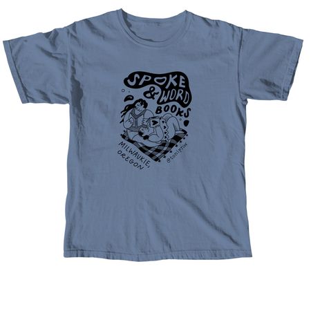 Spoke & Word Books Picnic Merch, a Blue Jean Comfort Colors Unisex Tee