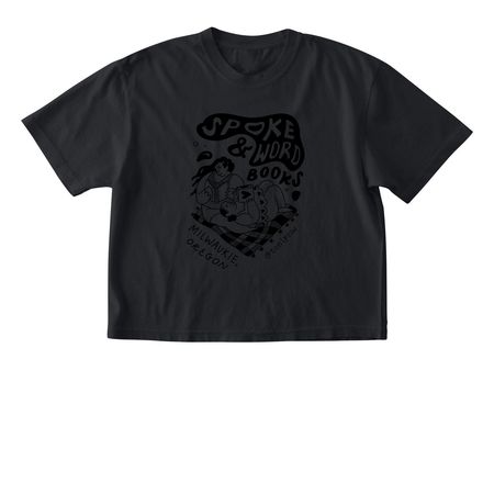 Spoke & Word Books Picnic Merch, a Black Comfort Colors Boxy Tee