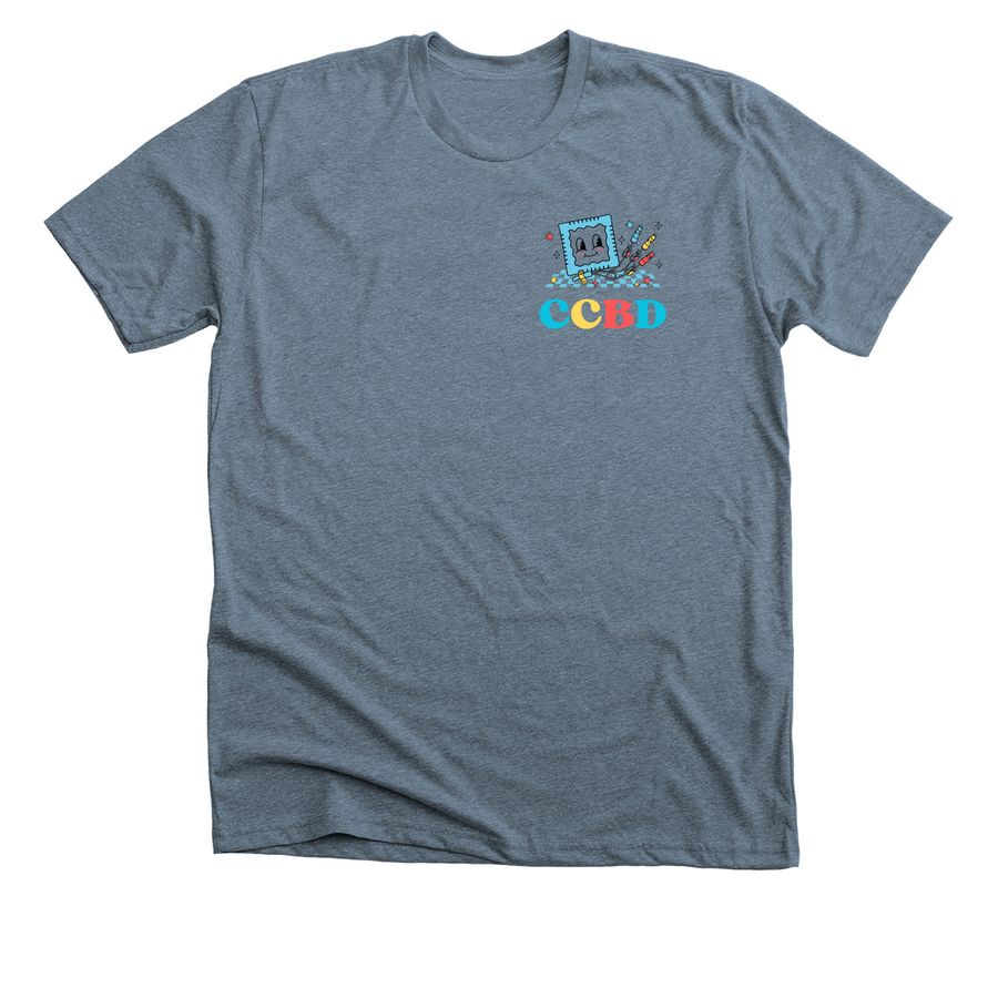 CCBD, a Heather Slate Premium Unisex Tee
