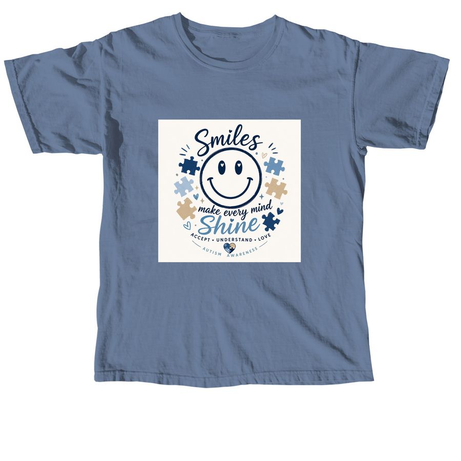 Autism Awareness Shirt, a Blue Jean Comfort Colors Unisex Tee