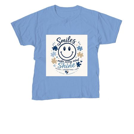 Autism Awareness Shirt, a Carolina Blue Youth Unisex Tee