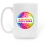 KWD Disco Ball Mug, a White Large Coffee Mug (back-view)