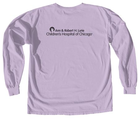 Panda Halloween 2026, a Orchid Comfort Colors Long Sleeve Tee (back-view)