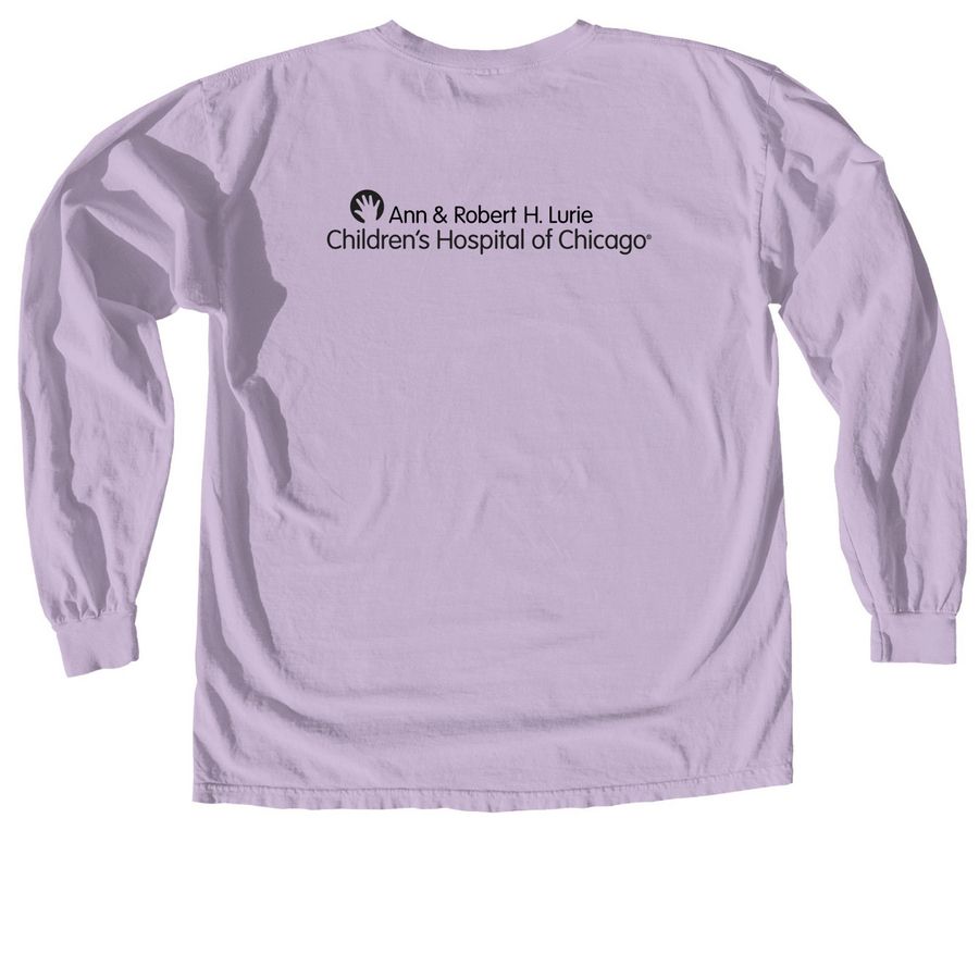 Panda Halloween 2026, a Orchid Comfort Colors Long Sleeve Tee (back-view)