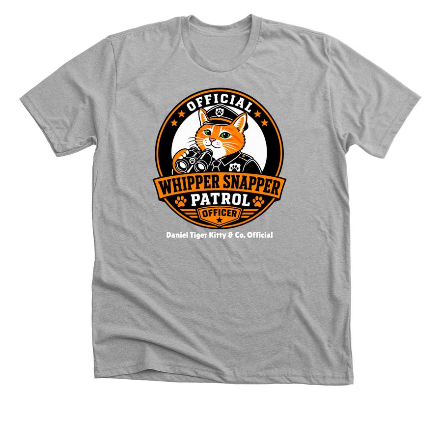 Official Whipper Snapper Patrol Officer Tee, a Athletic Heather Premium Unisex Tee