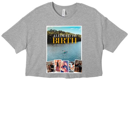 Women's poster tees, a Athletic Heather Women?s Cropped Cotton Tee