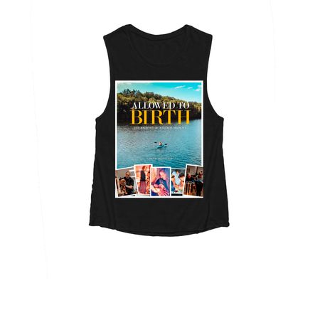 Women's poster tees, a Black Women's Muscle Tank