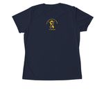 Lucas Lights The Way OMAS Activewear, a True Navy Women's Performance Tee (back-view)