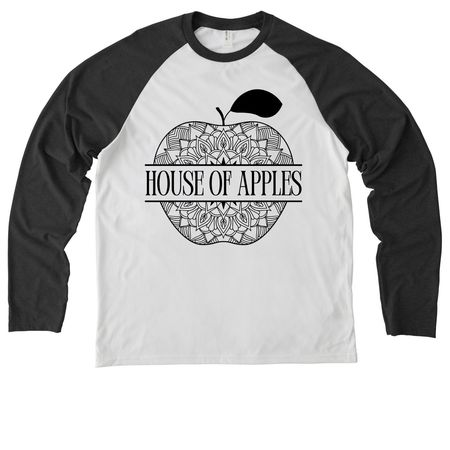 raglan shirt, a Space Black/ Bright White Allmade Eco Triblend Colorblock Raglan Long Sleeve Tee