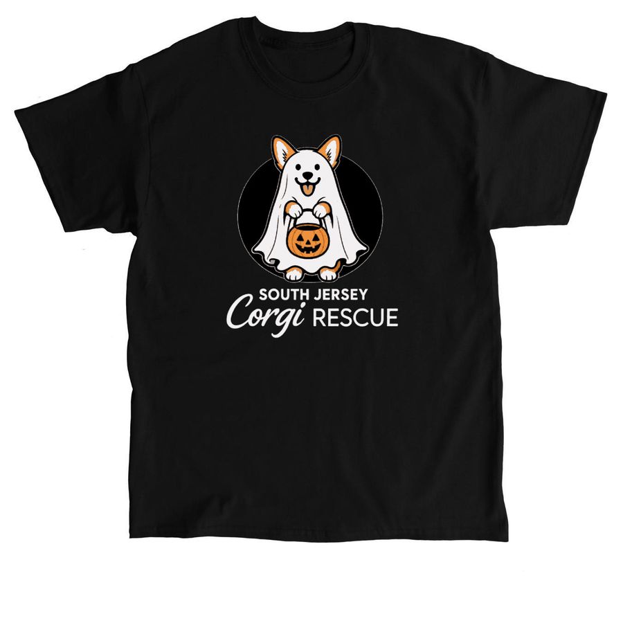 SpOoky Corgiween!, a Black Classic Unisex Tee