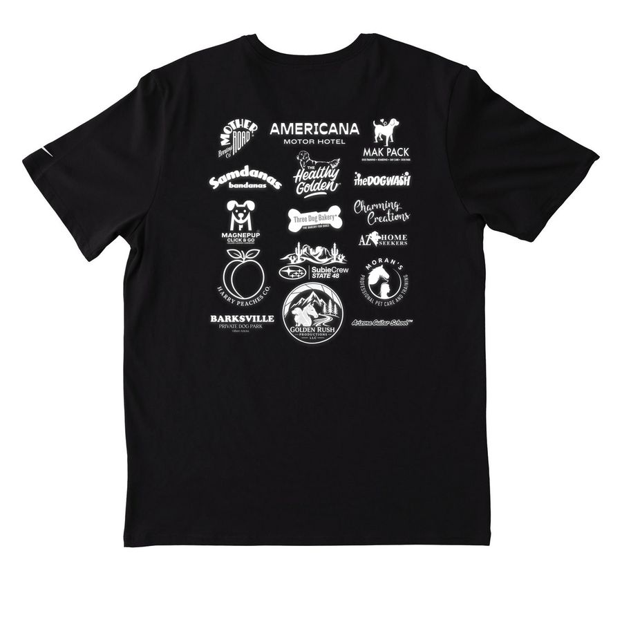 Golden Rush Performance Shirt, a Black Nike Dri-FIT Jersey Blend Performance Tee (back-view)