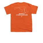 MPGV Advocacy Shirt, a Orange Youth Unisex Tee (back-view)
