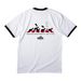 Bug?s Boston Terrier Parade! 2026????, a White/ Jet Black Cotton Ringer Tee (back-view)
