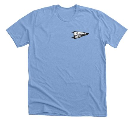 Pennant Northern Nerd, a Heather Carolina Blue Premium Unisex Tee