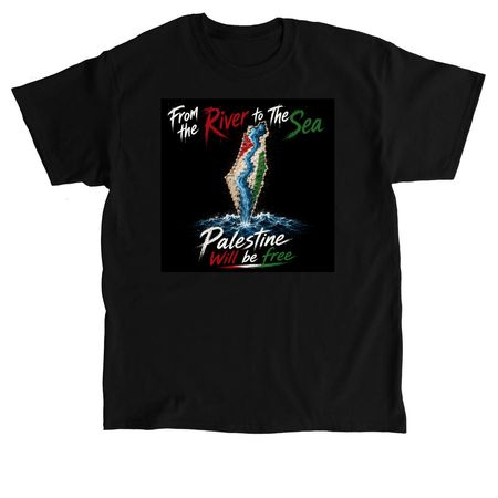From the river to the sea...., a Black Classic Unisex Tee