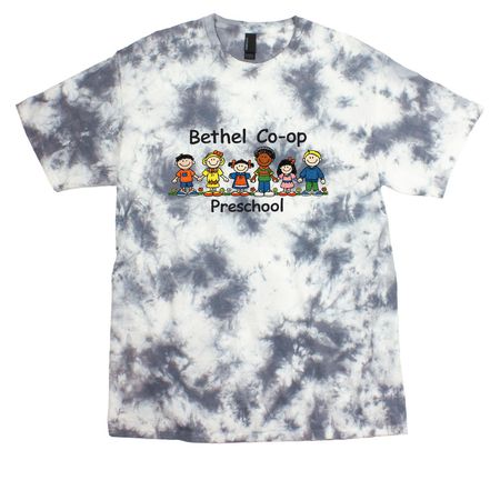 Adult/youth (Full color design), a Grey Crystal Tie Dye Tee
