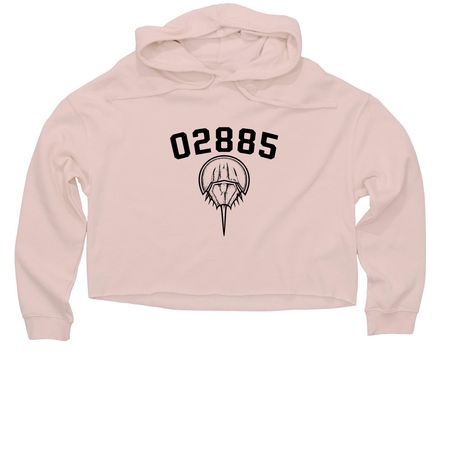 BIG 02885 COLLECTION, a Blush Women?s Lightweight Cropped Hoodie
