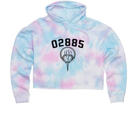BIG 02885 COLLECTION, a Cotton Candy Women?s Tie Dye Cropped Hoodie