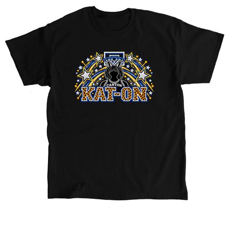 Blue Kat-On, a Black Classic Unisex Tee