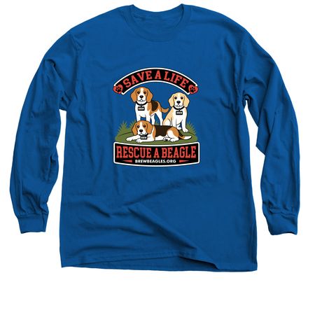 Save a Life - Front Design, a Royal Blue Classic Long Sleeve Tee