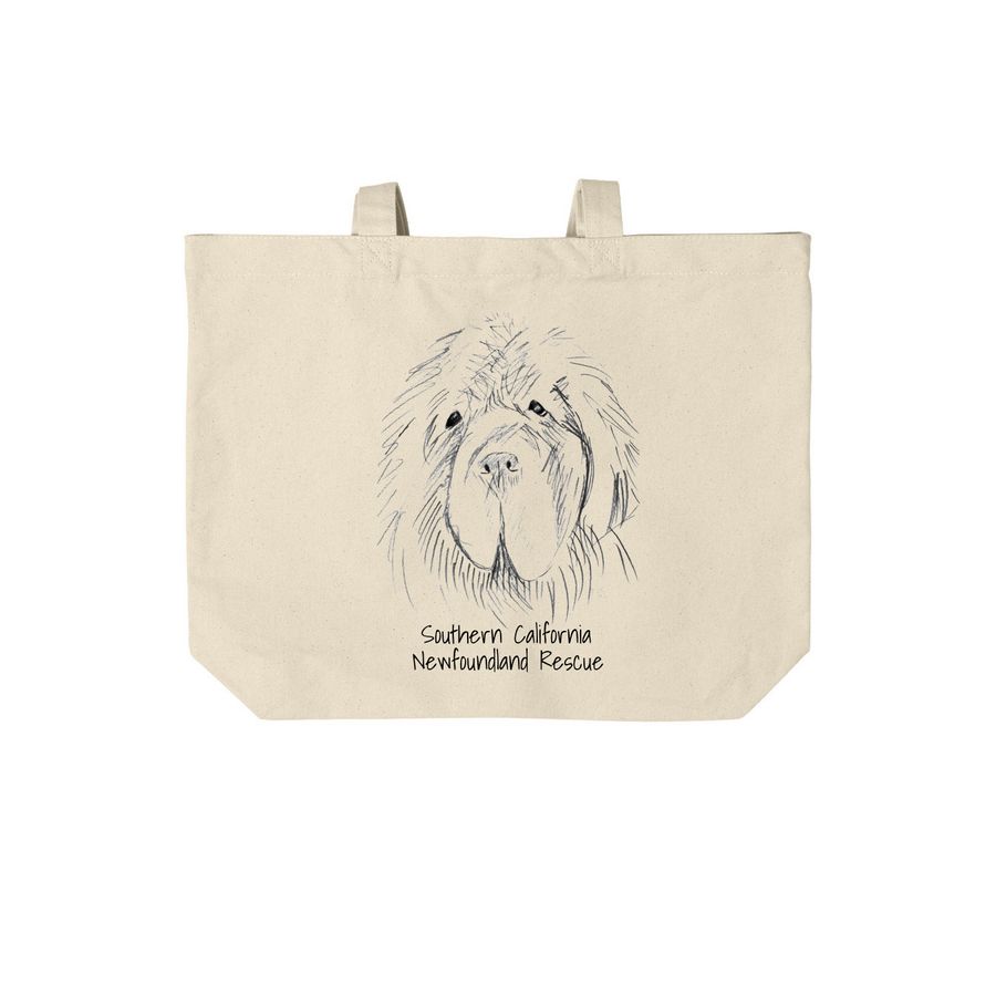 Original Sweet Newfoundland Design&nbsp;, a Natural Cotton Canvas Tote Bag