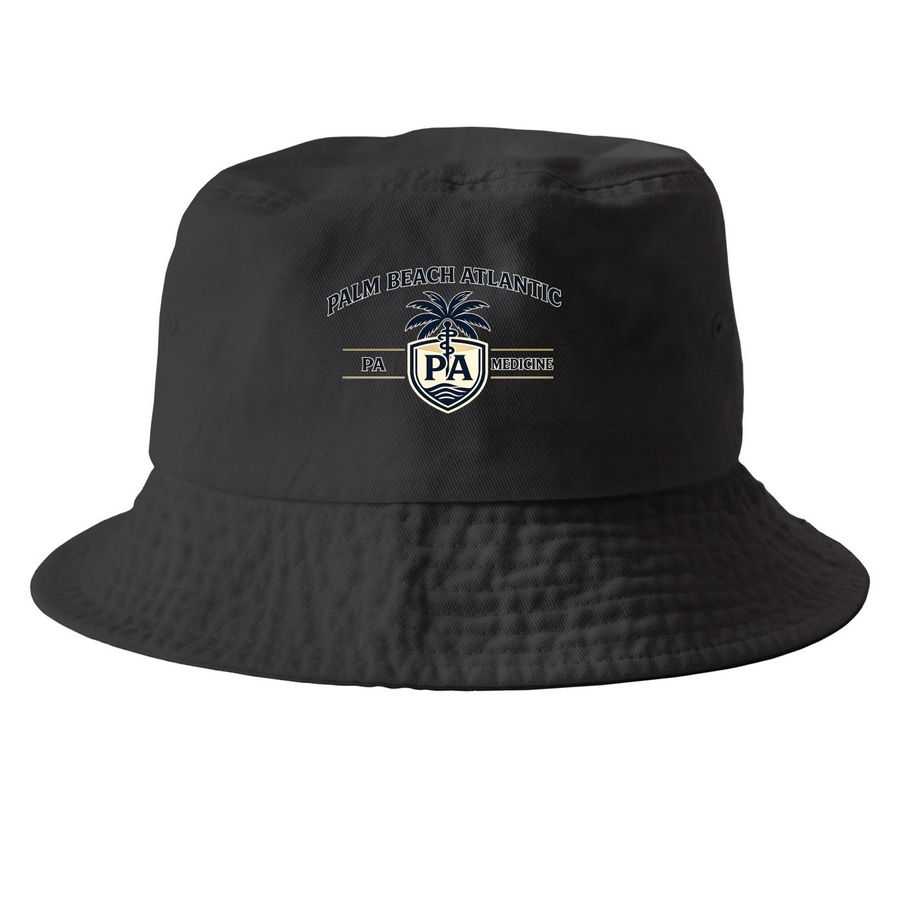 Palm Beach Atlantic PA Medicine Hat, a Black Printed Bucket Hat