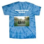 Support the channel, a Baby Blue Classic Tie Dye Tee (back-view)