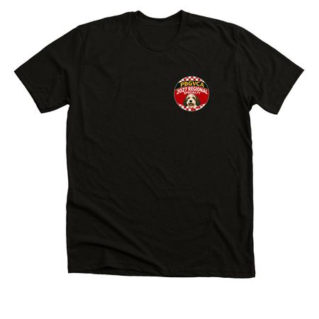 PBGVCA NATIONAL LOGO WEAR - FRONT & BACK, a Black Heather Premium Unisex Tee