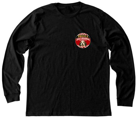 PBGVCA NATIONAL LOGO WEAR - FRONT & BACK, a Black Heather Premium Long Sleeve Tee