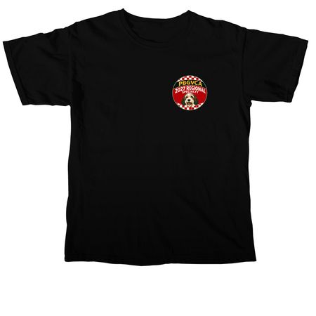 PBGVCA NATIONAL LOGO WEAR - FRONT & BACK, a Black Comfort Colors Unisex Tee