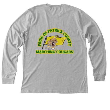 Pride of PC Brass, a Athletic Heather Premium Long Sleeve Tee (back-view)