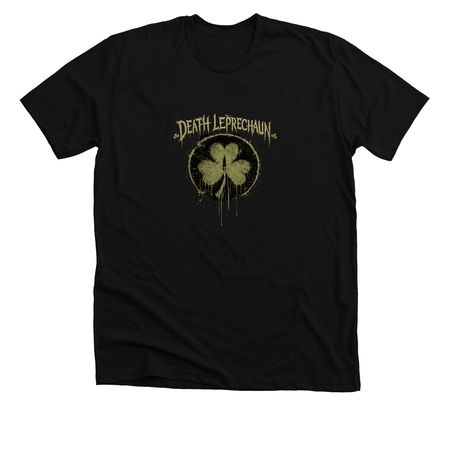 Death Leprechaun, a Solid Black Blend Premium Unisex Tee