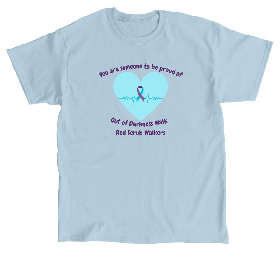 IUSON Red Scrub Walkers, a Light Blue Classic Unisex Tee
