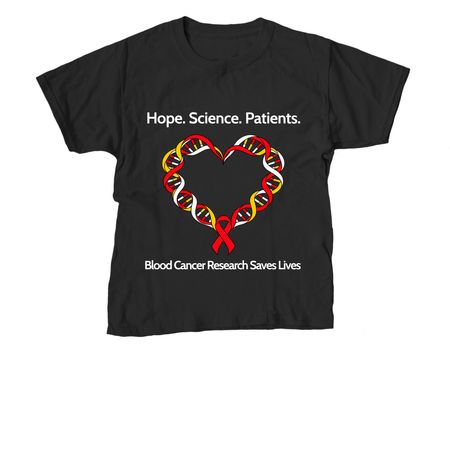 Hope. Science. Patients., a Black Youth Unisex Tee