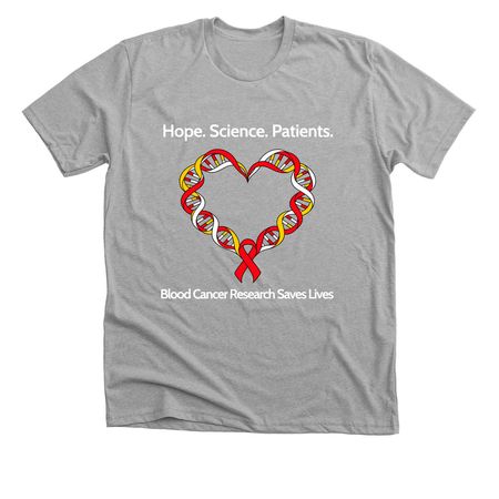 Hope. Science. Patients., a Athletic Heather Premium Unisex Tee