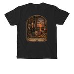 Hyde Blind&nbsp;, a Black Comfort Colors Pocket Tee (back-view)