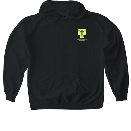 JESUS, a Black Gildan Softstyle Pullover Hoodie